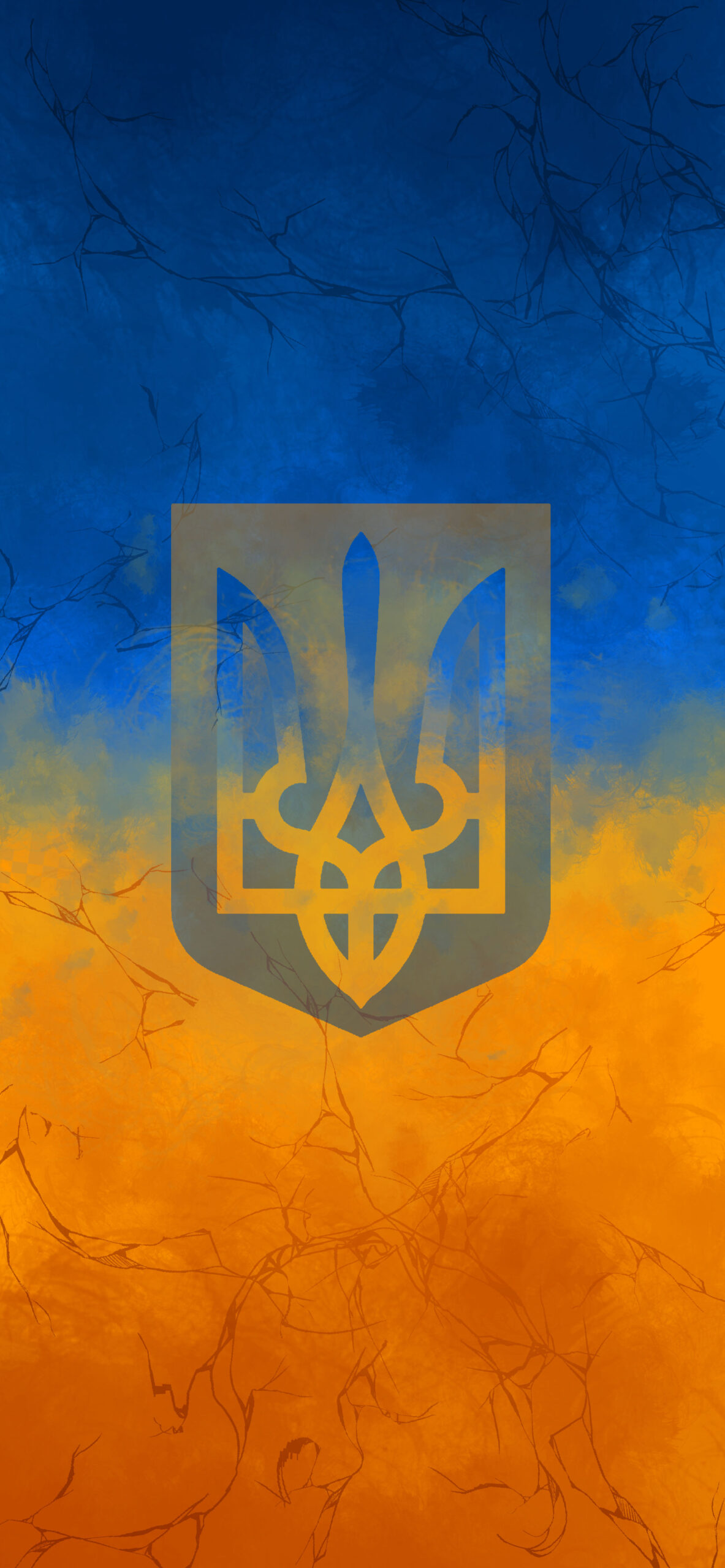 ukraine state emblem background