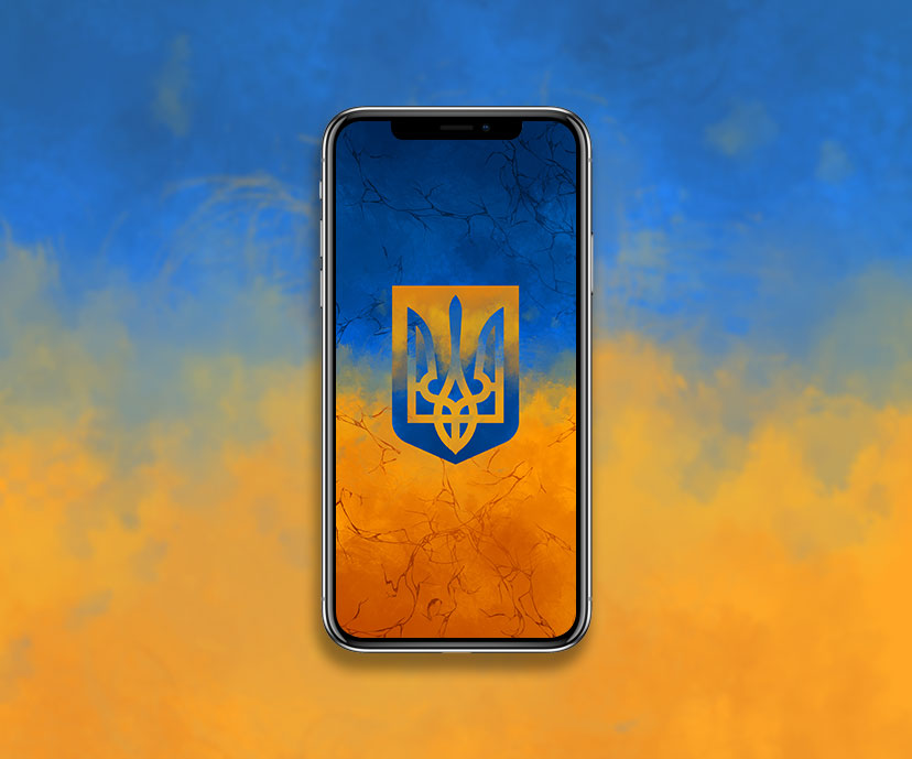 collection de fonds d'écrans de l'emblème de l'Ukraine