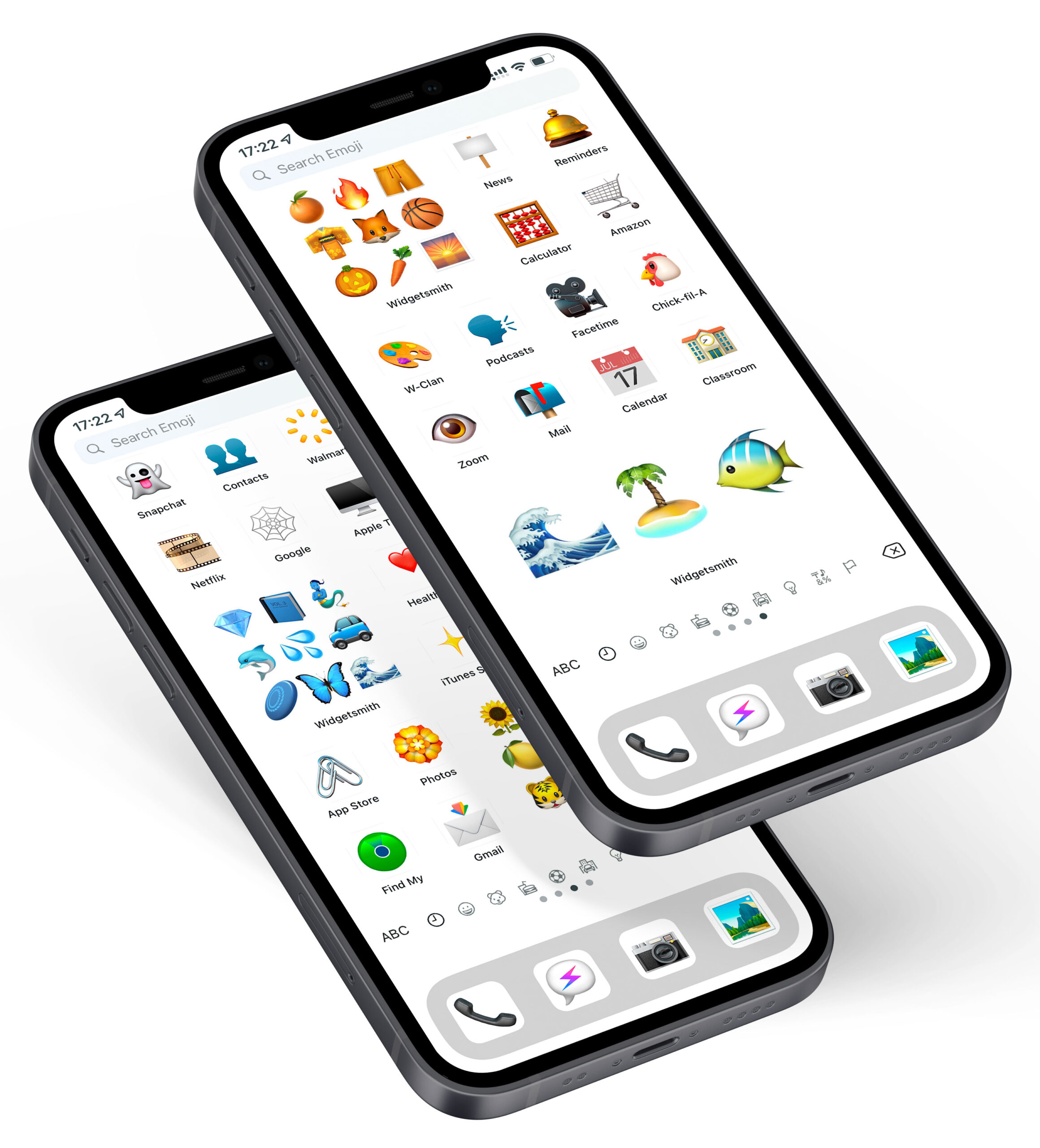 white ios emoji app icons pack preview 1