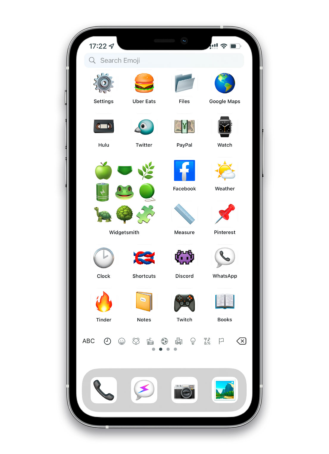 white ios emoji app icons pack preview 4