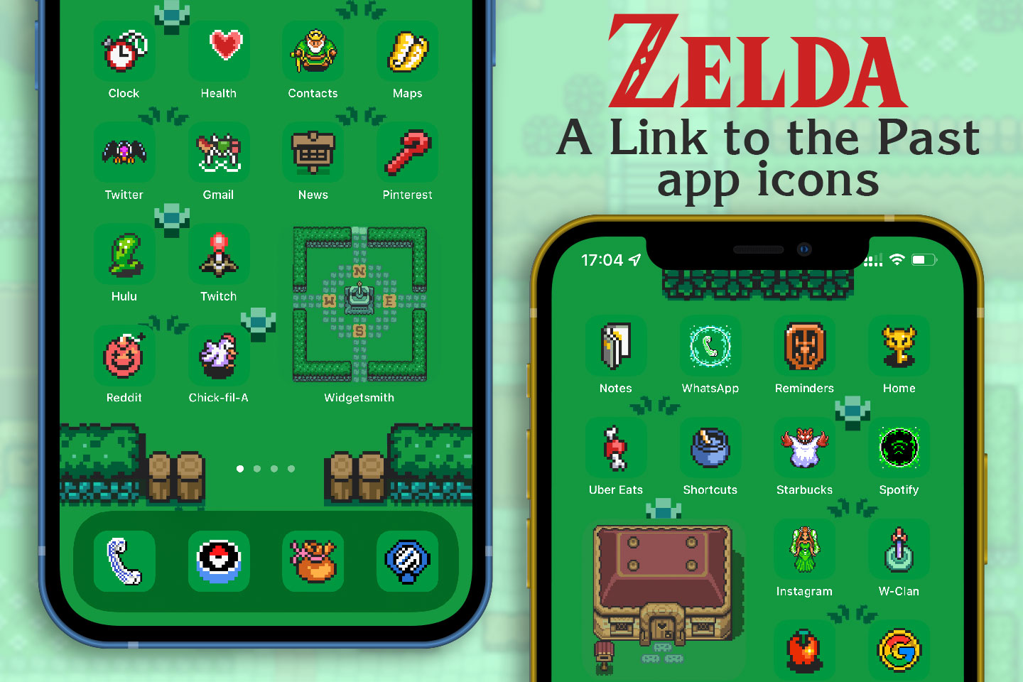 Zelda Un lien vers le pack d’icônes d’application passées