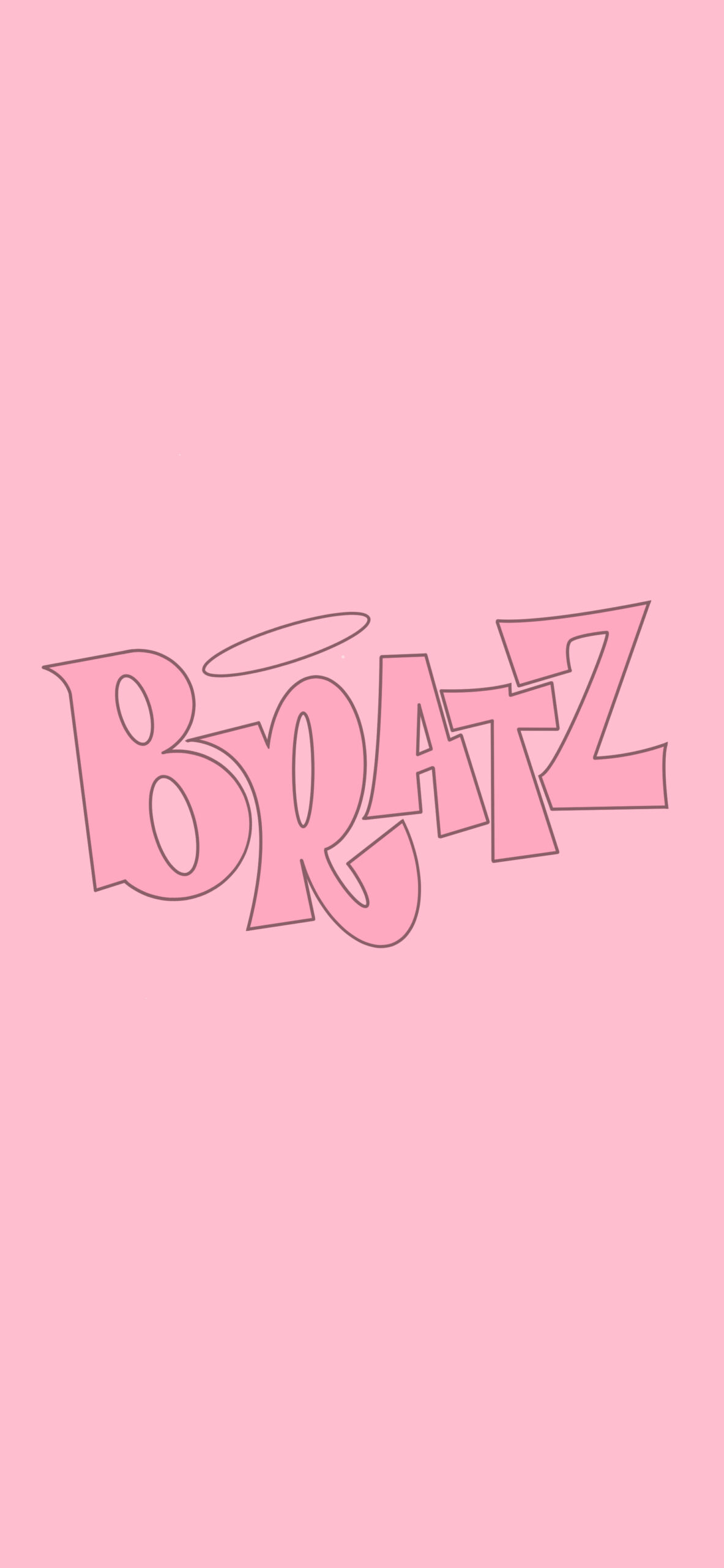 bratz logo pink background