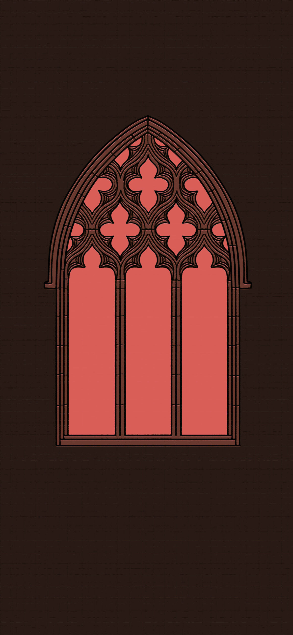 gothic window dark brown wallpaper 2
