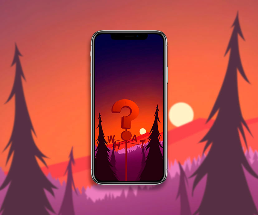 gravity falls sunset aesthetic wallpapers collection