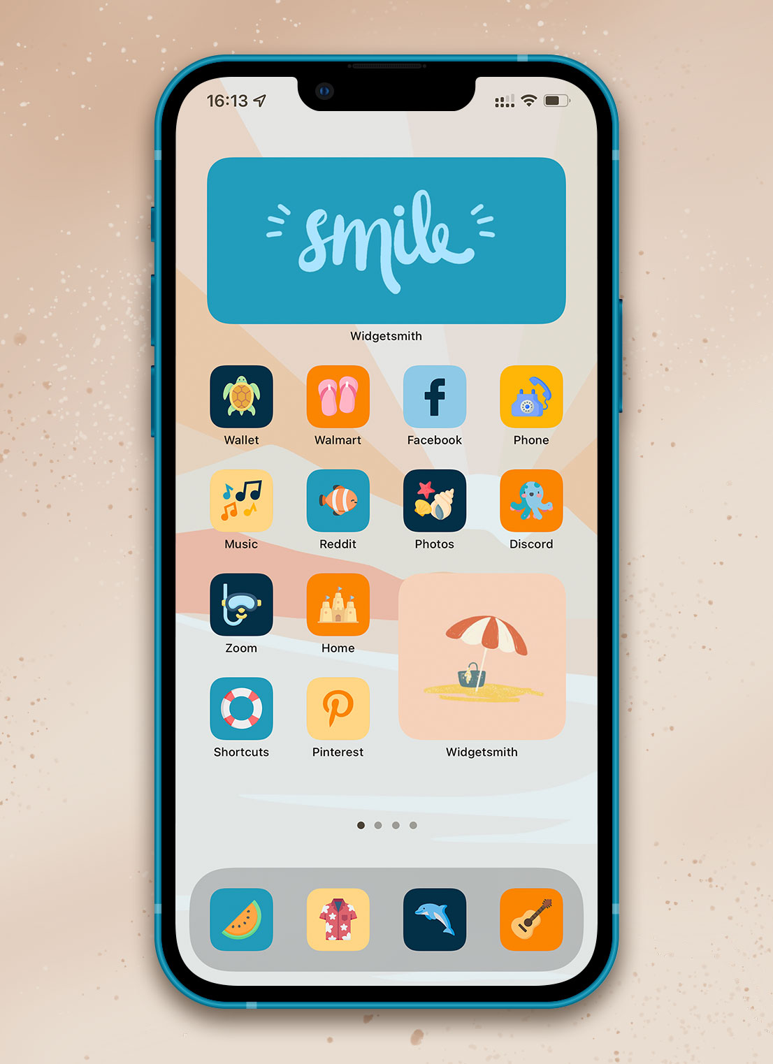 beach summer aesthetic app icons pack preview 3