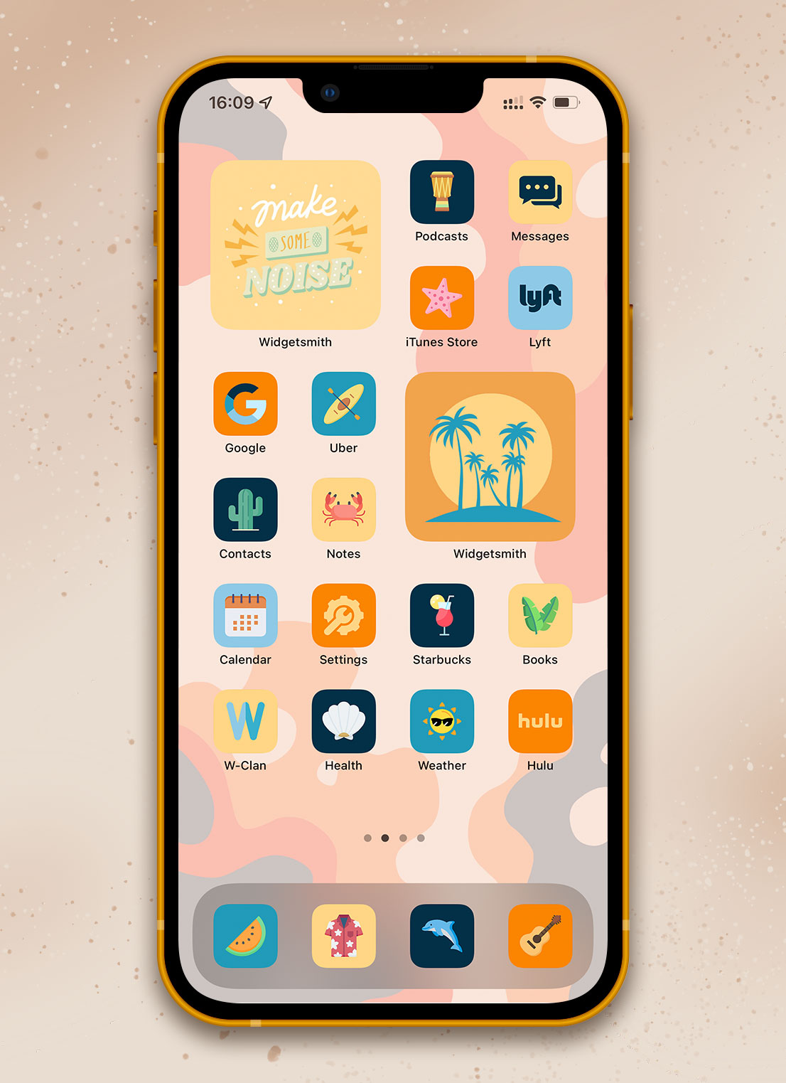 beach summer aesthetic app icons pack preview 4