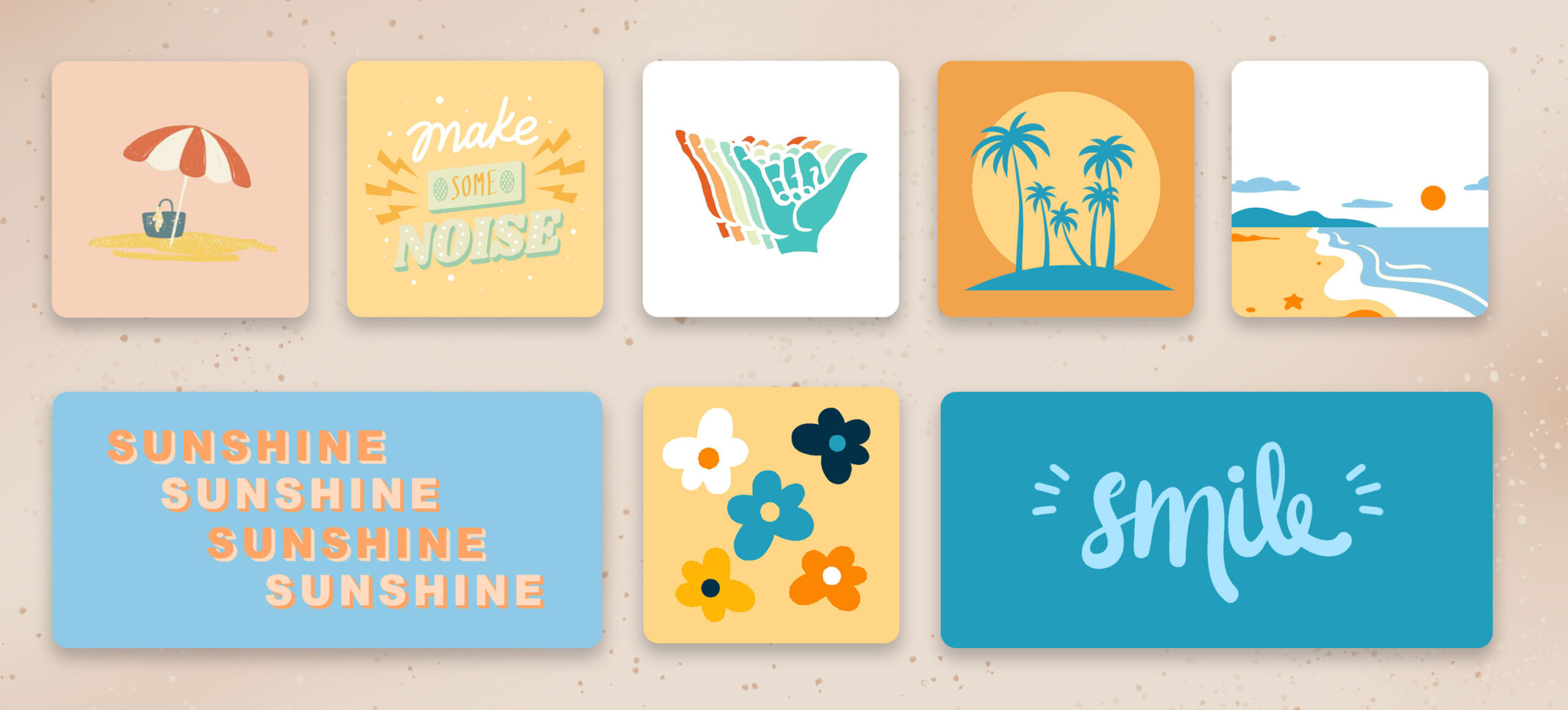 beach summer aesthetic widgets pack preview 5