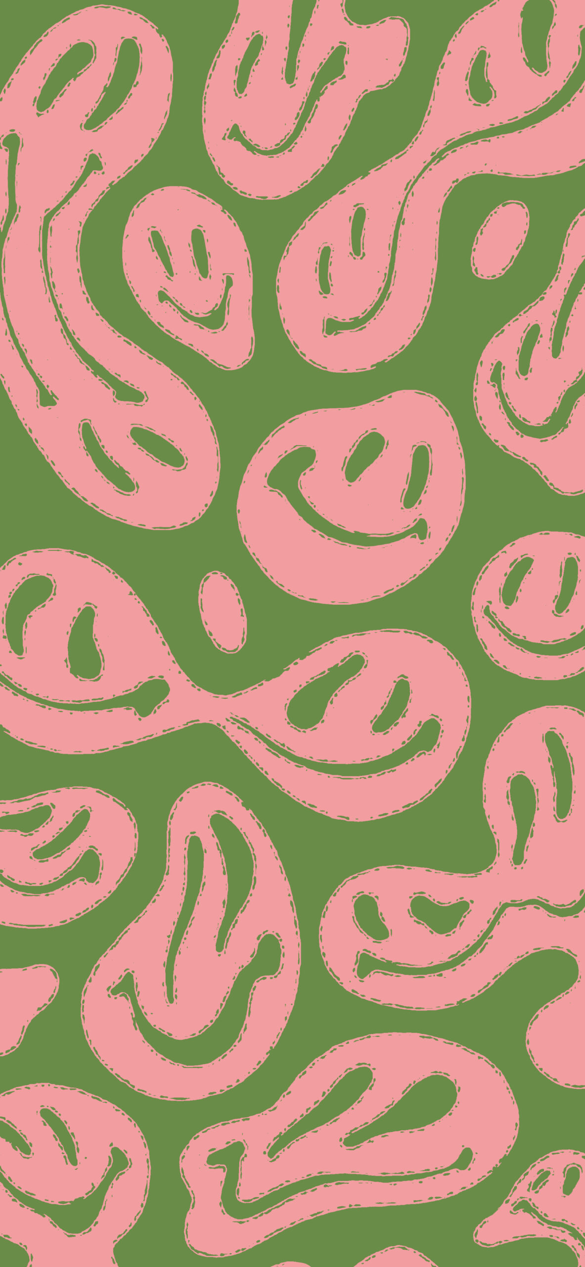 colorful trippy smiley face wallpaper 2
