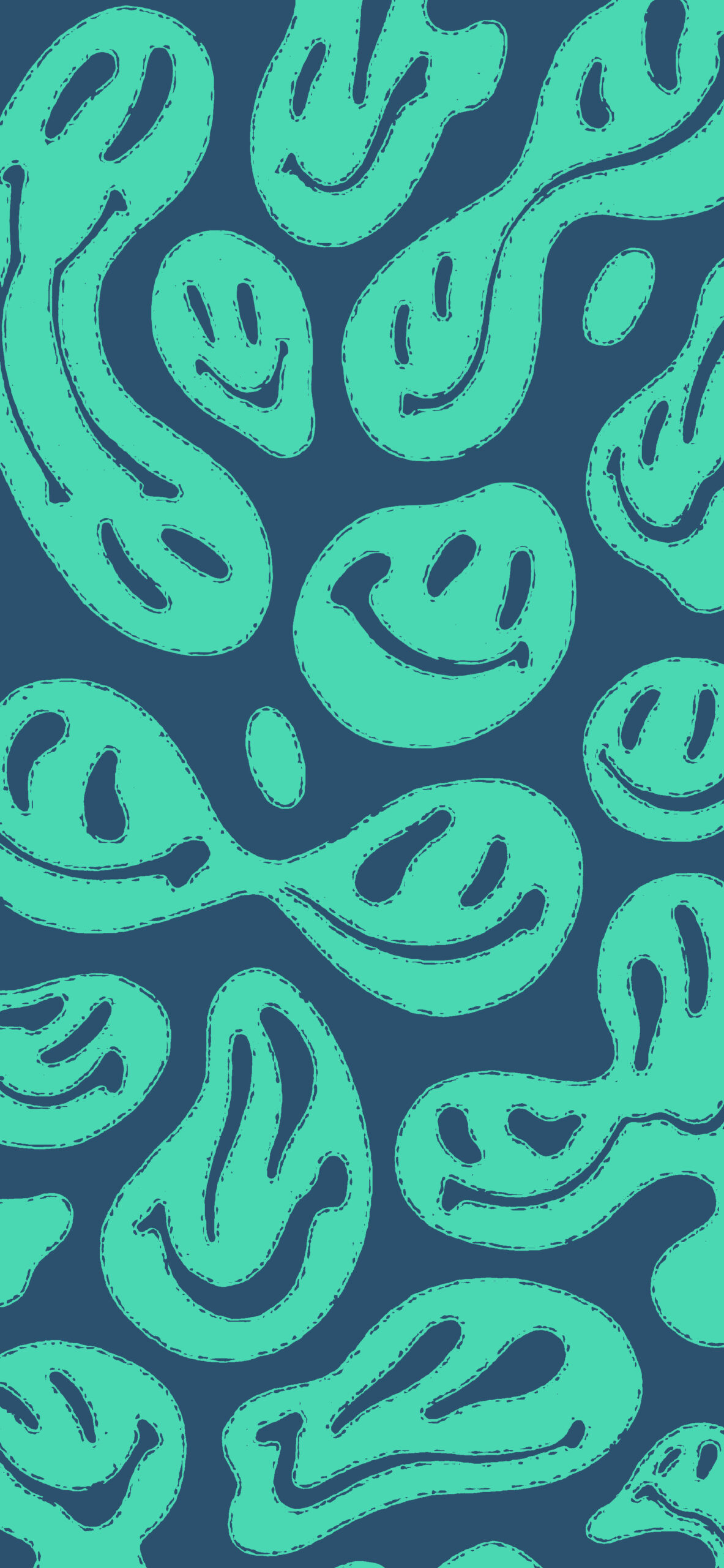 colorful trippy smiley face wallpaper