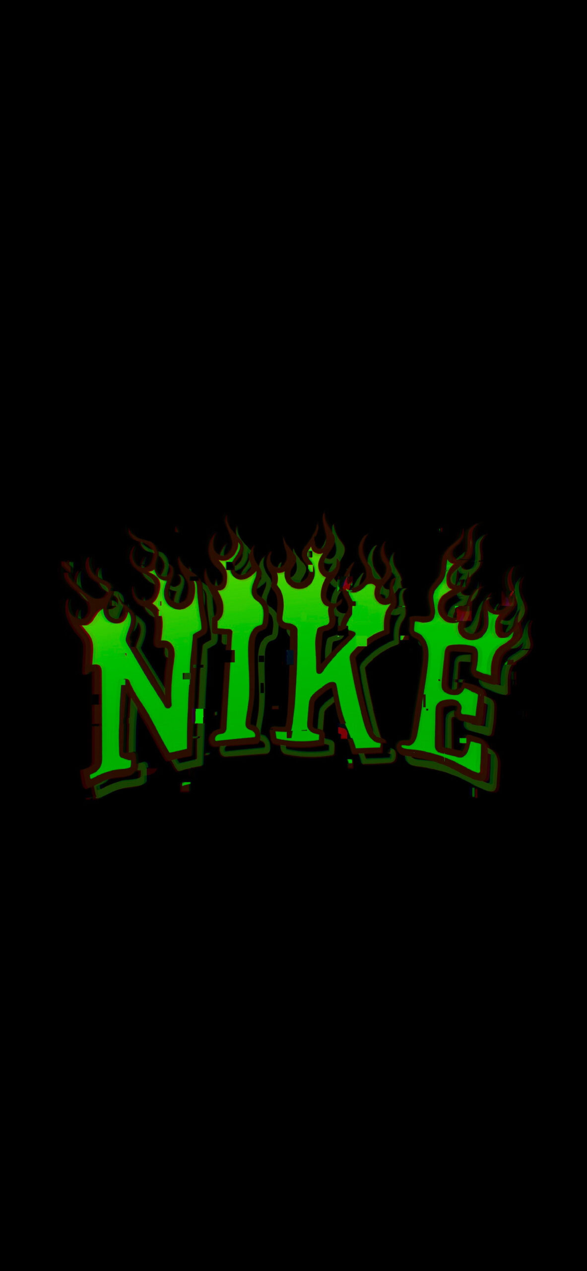 Black Nike Wallpaper with Flame Logo - iPhone Nike Wallpapers HD