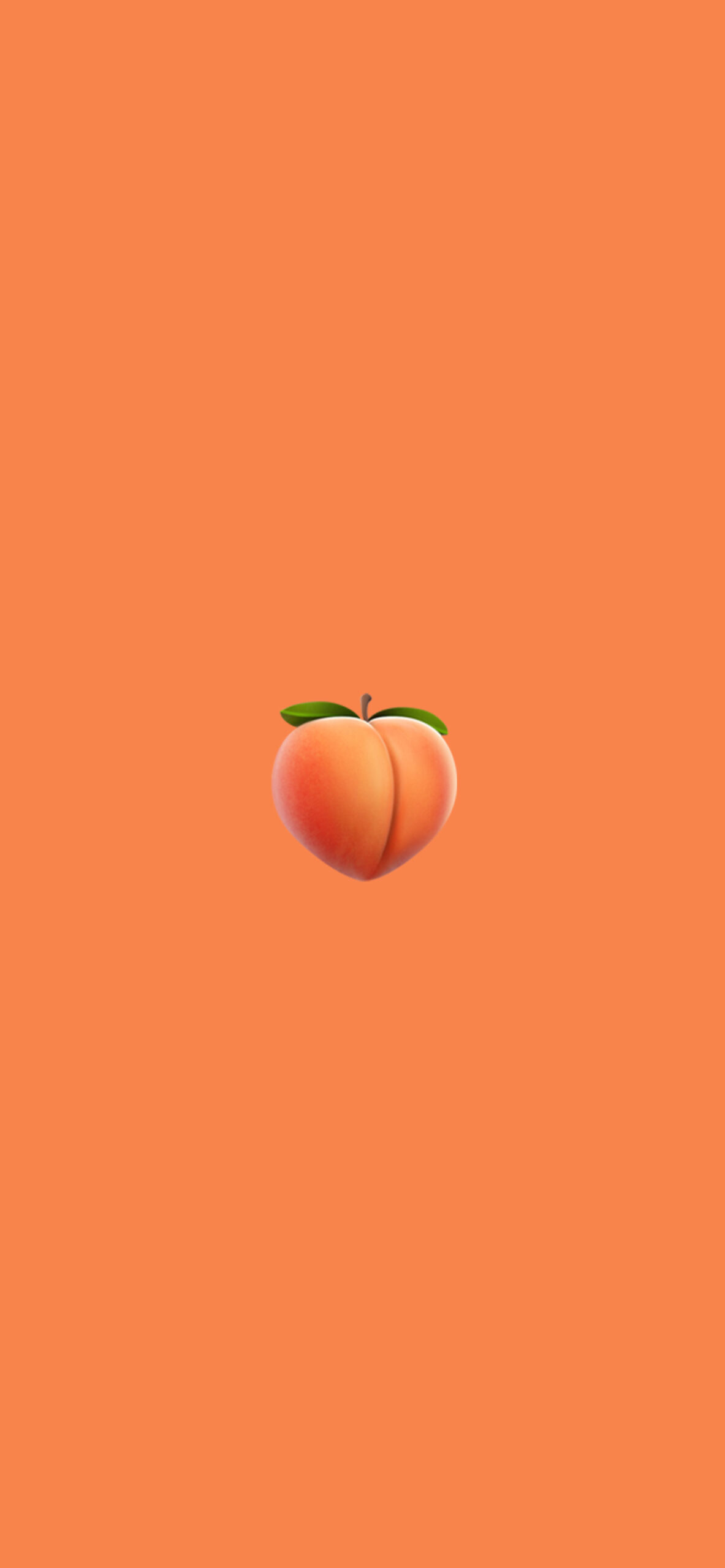 peach emoji aesthetic wallpaper