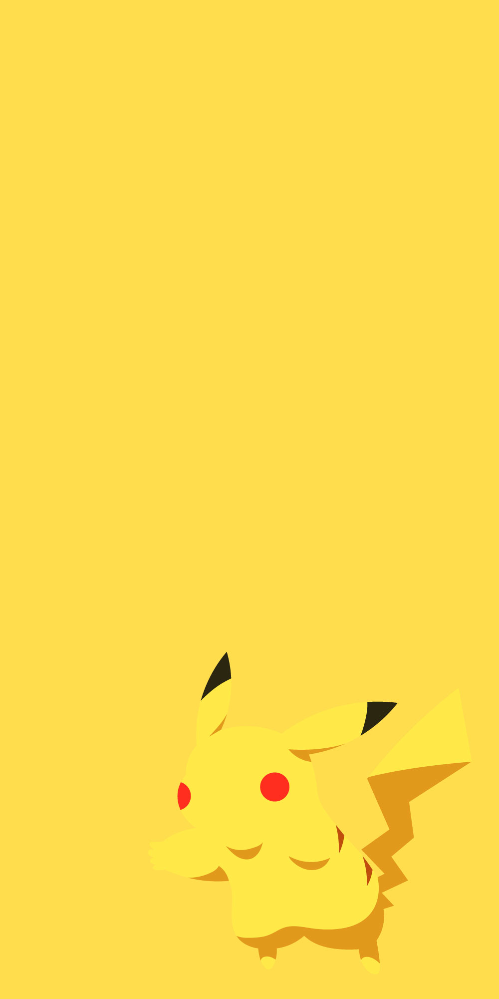 pikachu pokemon minimalist wallpaper