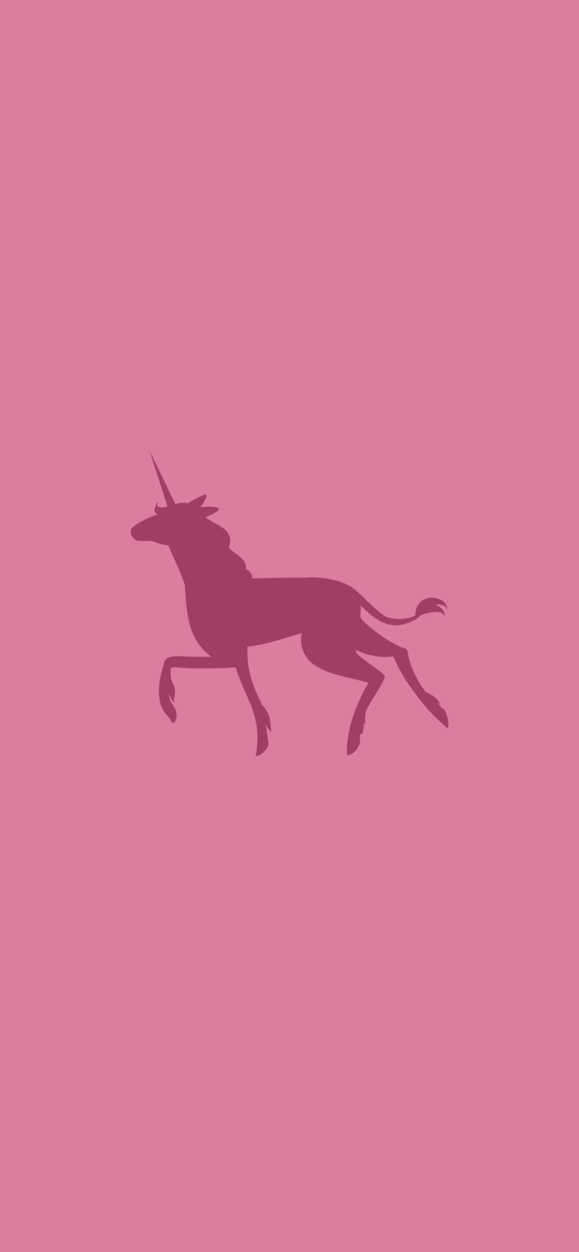 pink minimalist unicorn background
