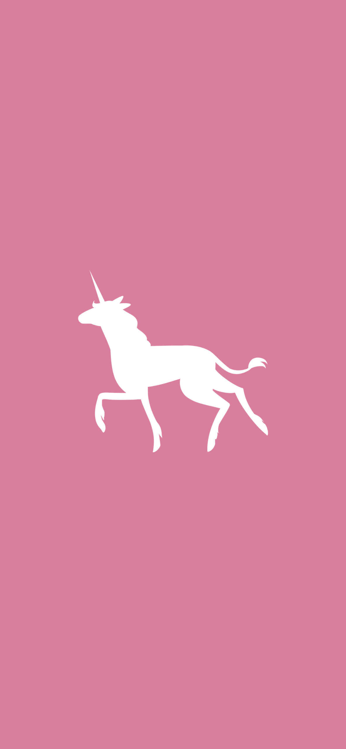 pink minimalist unicorn wallpaper