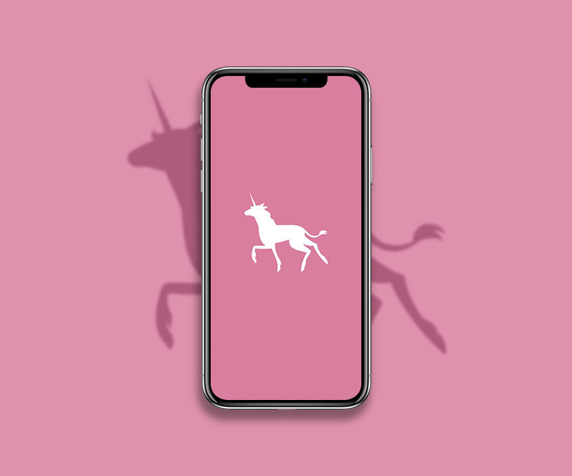 pink minimalist unicorn wallpapers collection