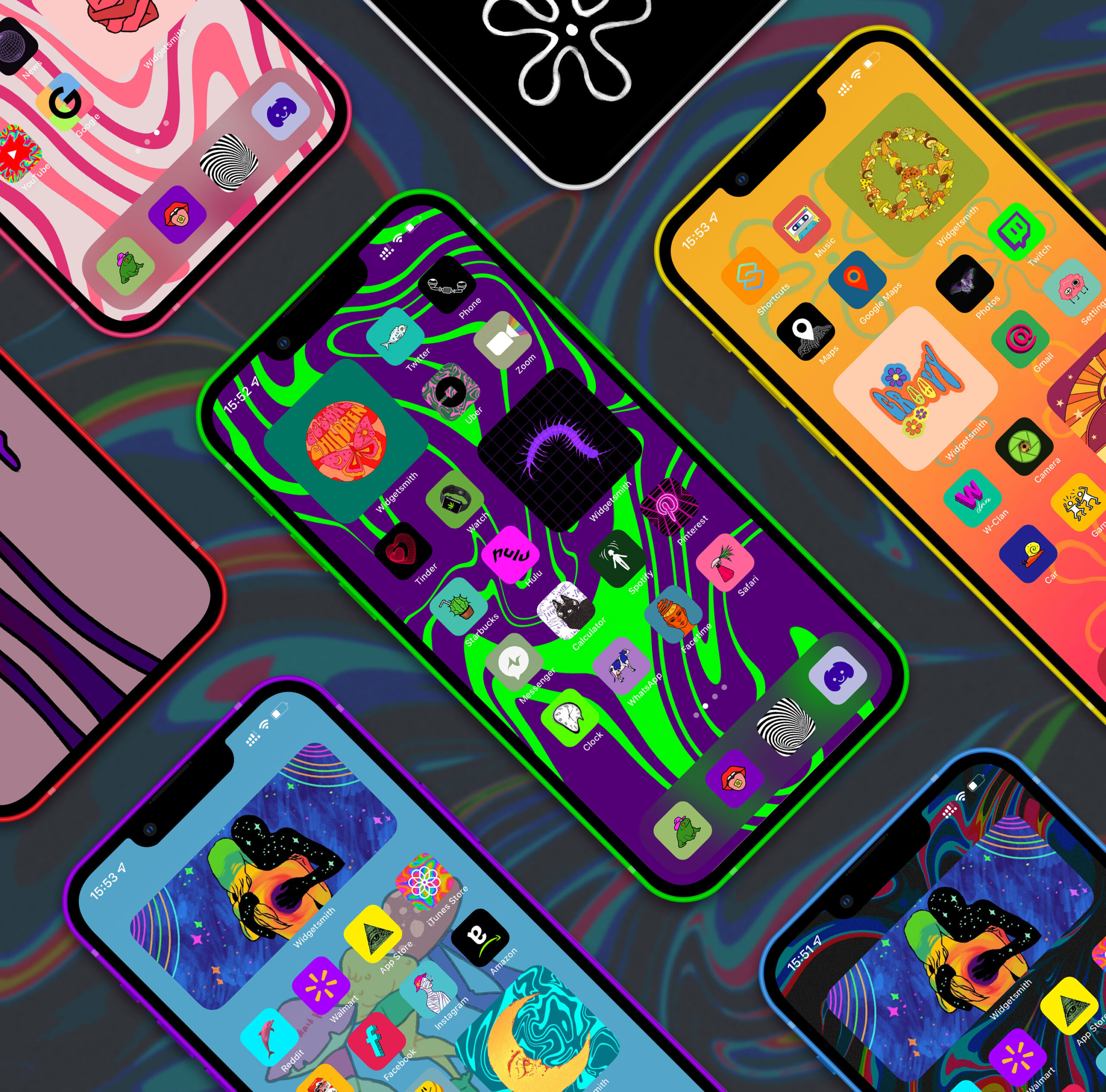 trippy app icons pack preview 1