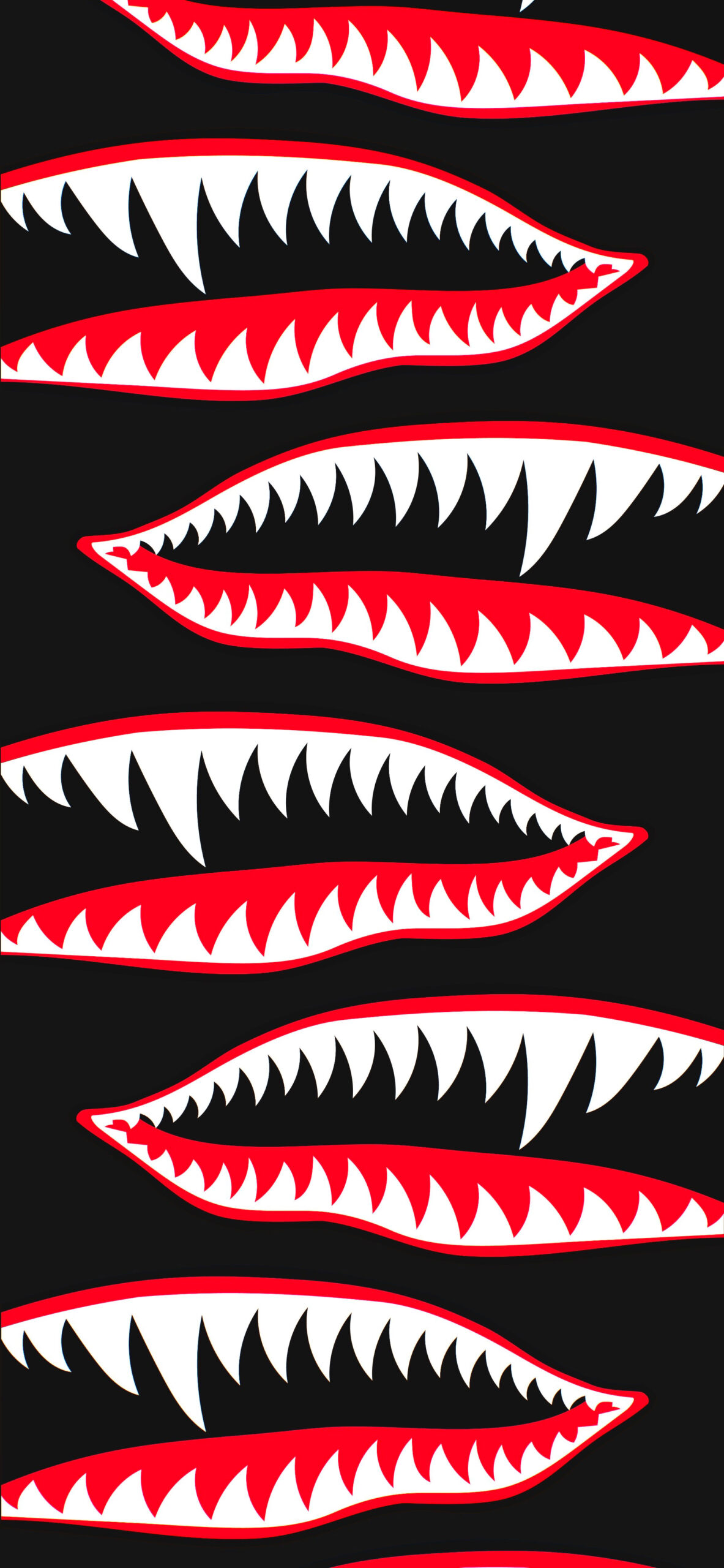 fighter plane shark teeth wallpaper 2