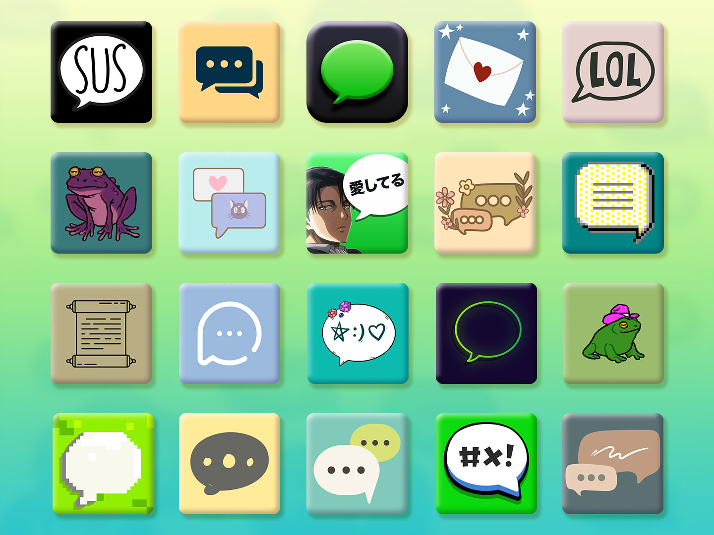 messages icon aesthetic