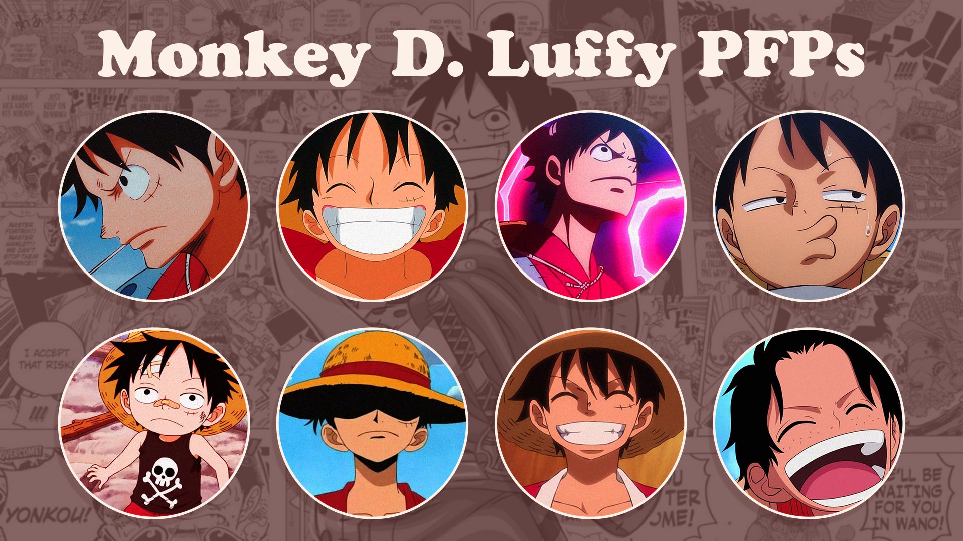 One Piece Monkey D Luffy PFPS