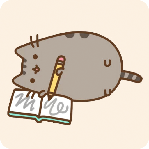 pusheen messages icon aesthetic