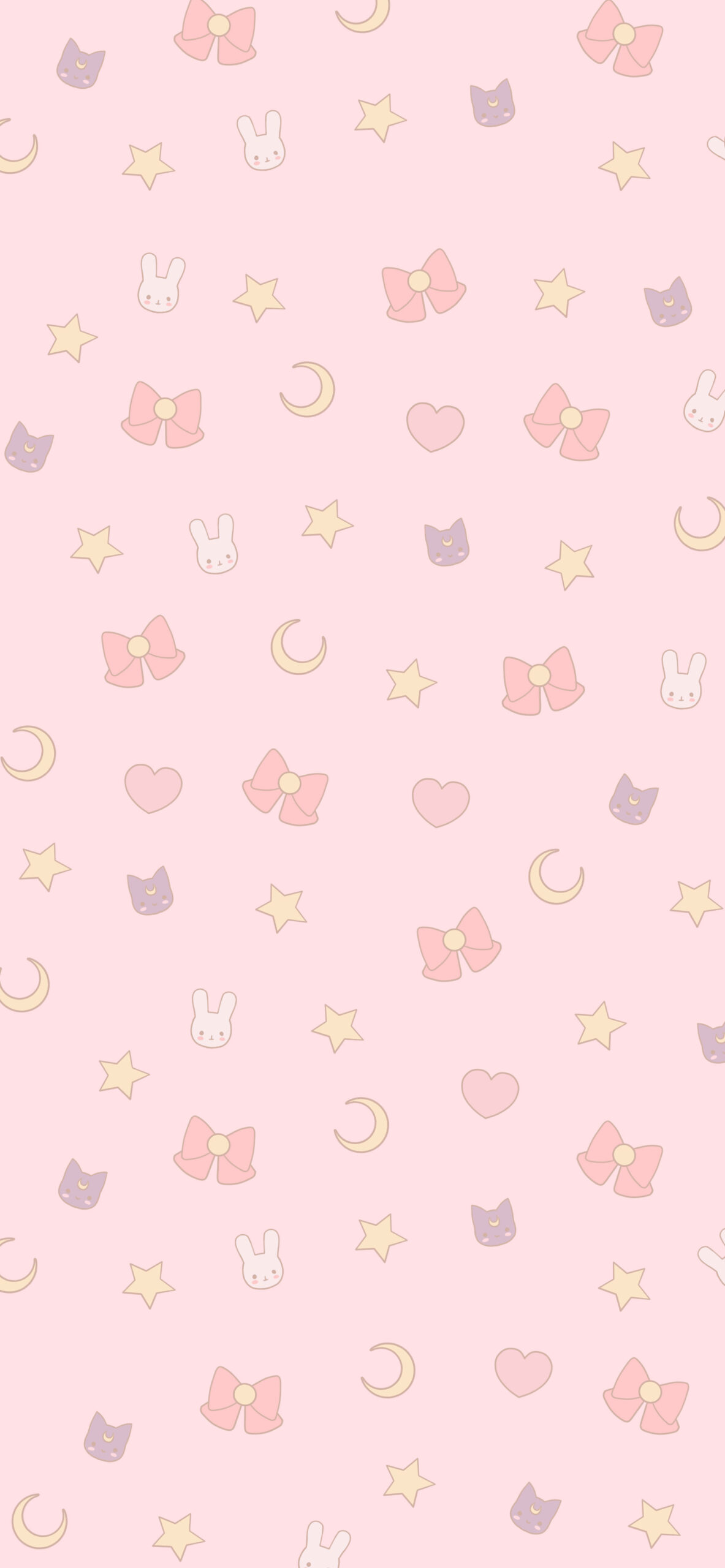 sailor moon patter pink background