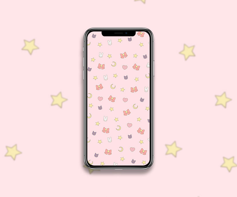 sailor moon patter pink wallpapers collection