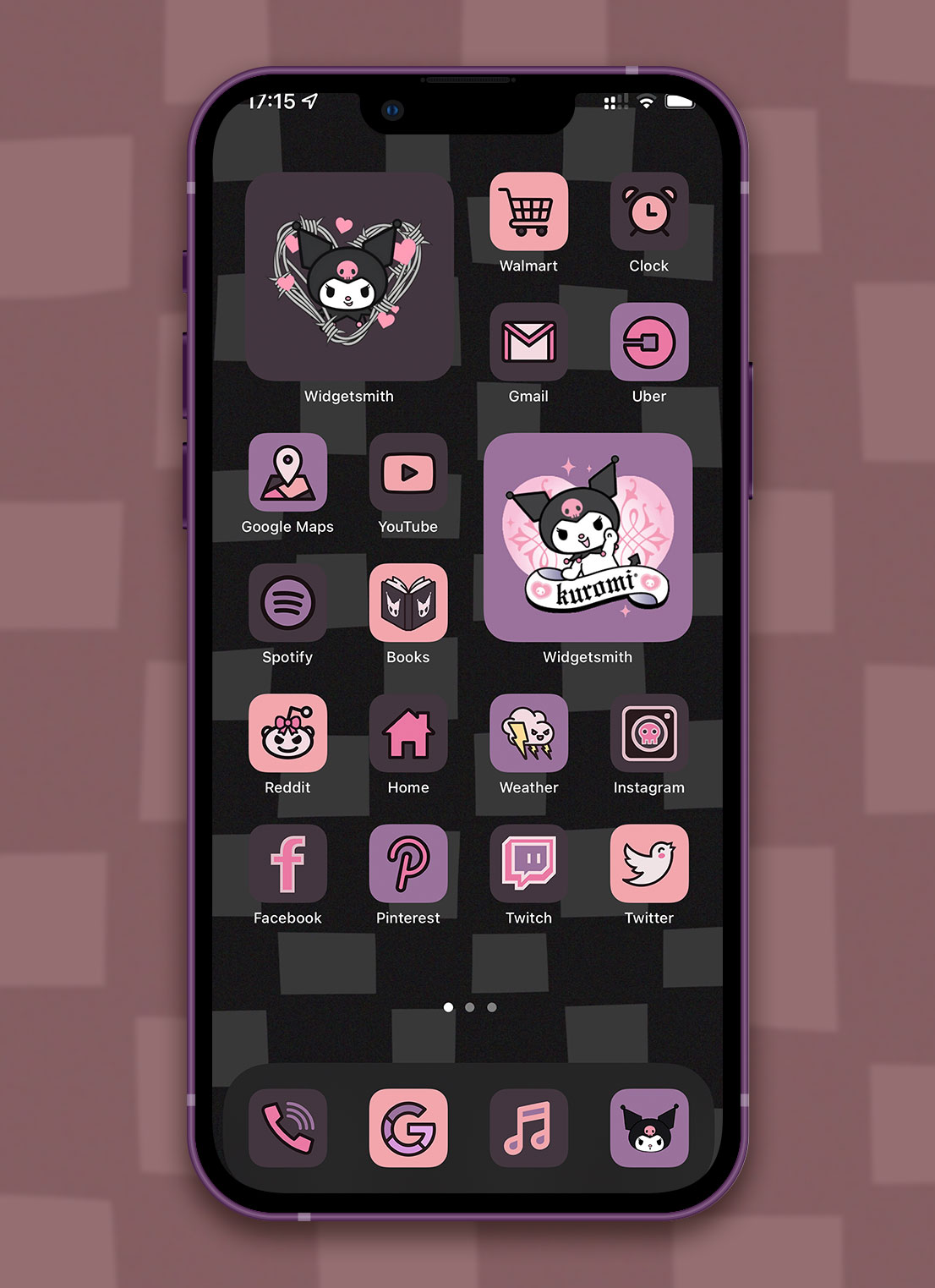 kuromi app icons pack preview 3