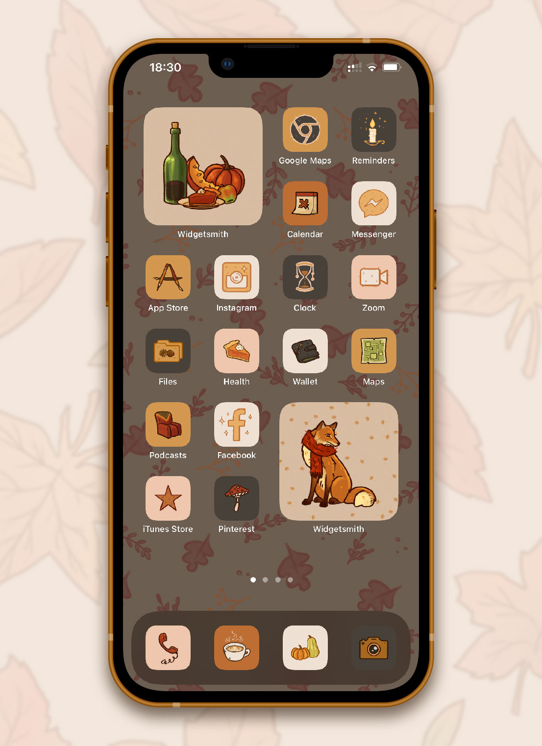 fall aesthetic app icons pack preview 3