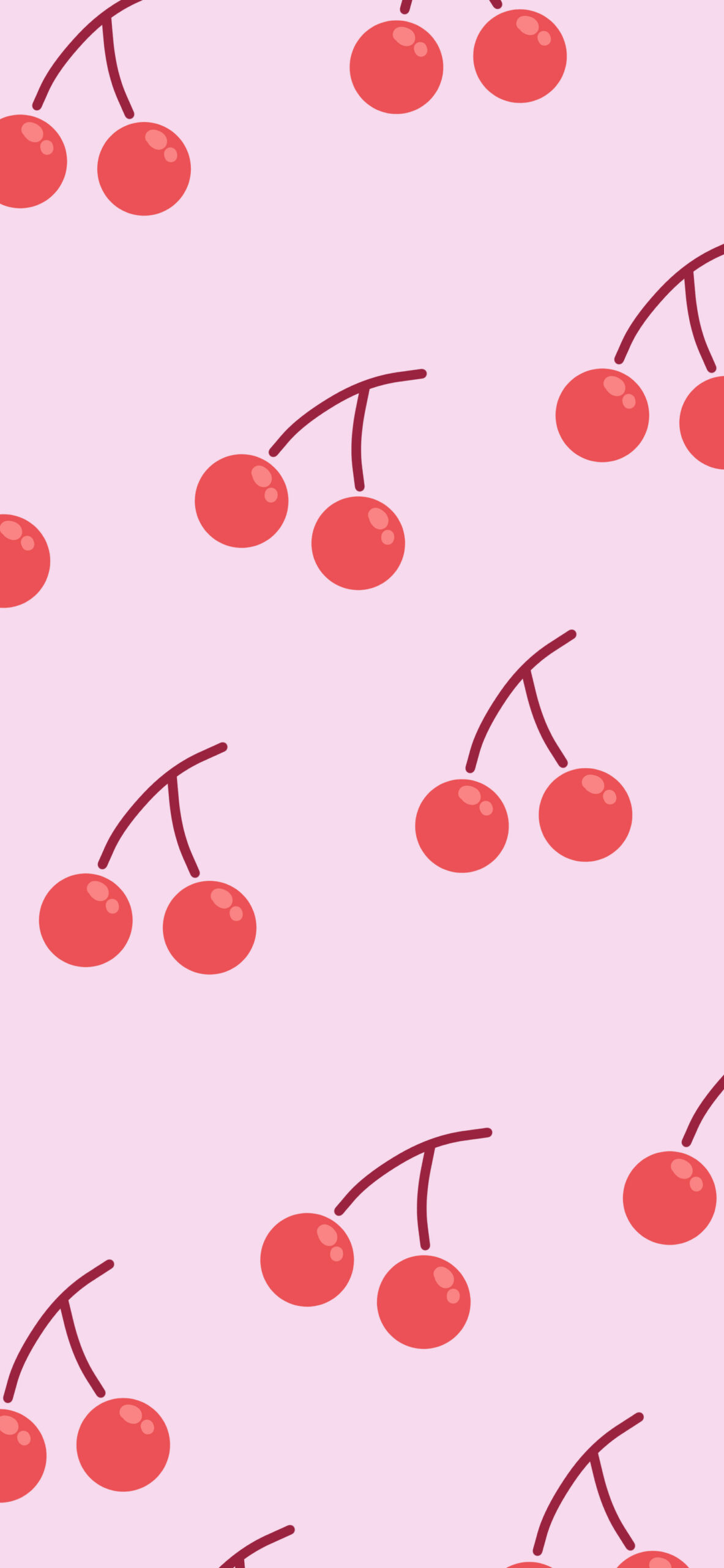 cherries pink wallpaper 2