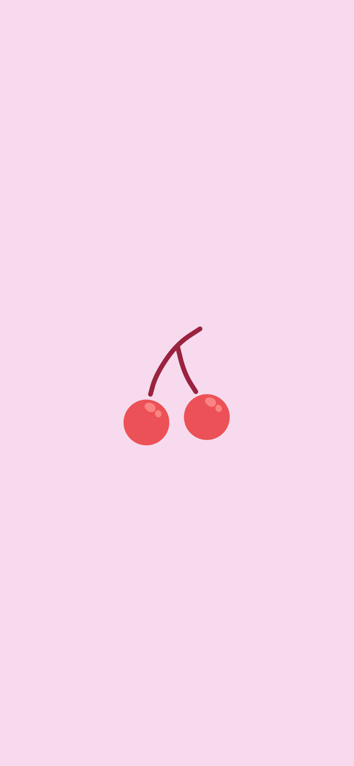 cherries pink wallpaper