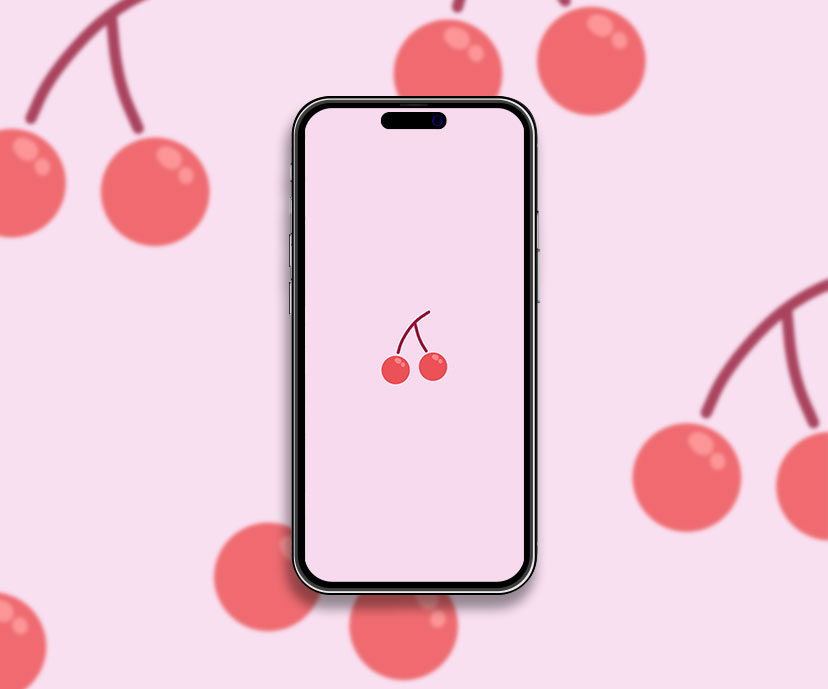 cherries pink wallpapers collection