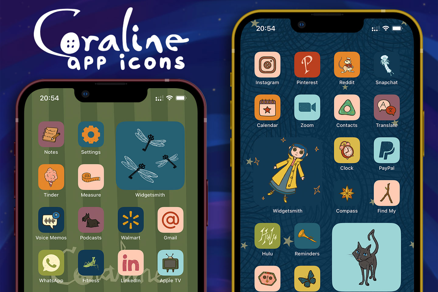 coraline app icons pack