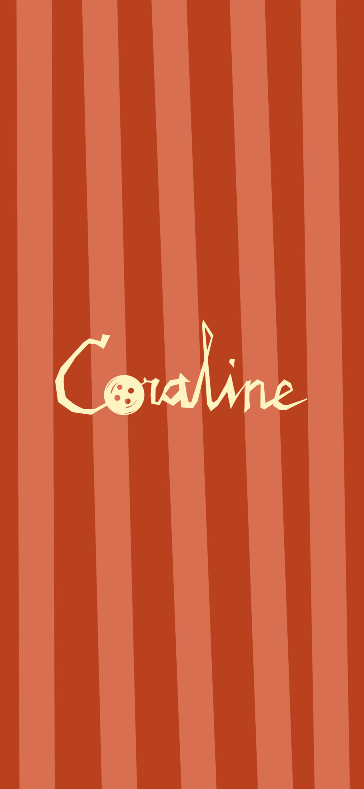 coraline logo red wallpaper