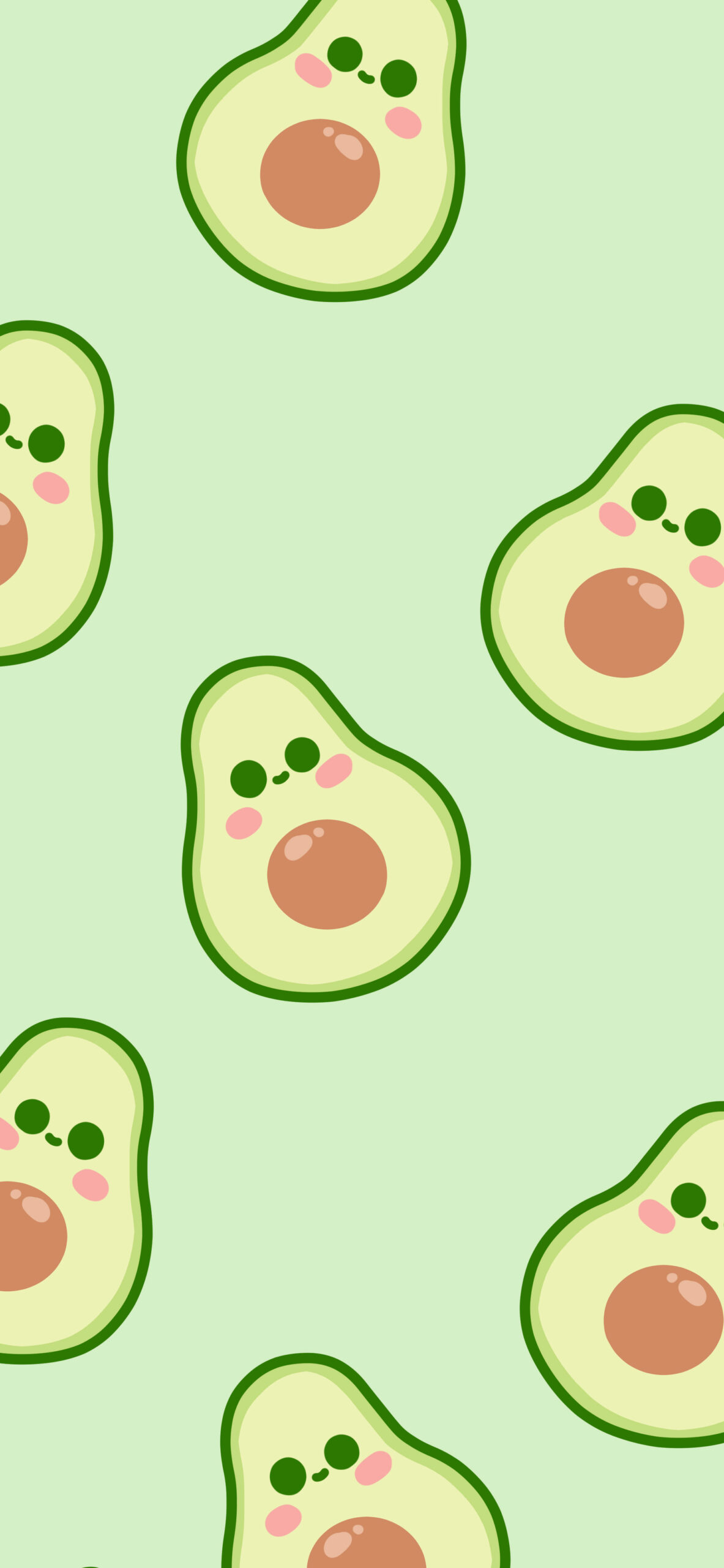 cute avocado green wallpaper 2