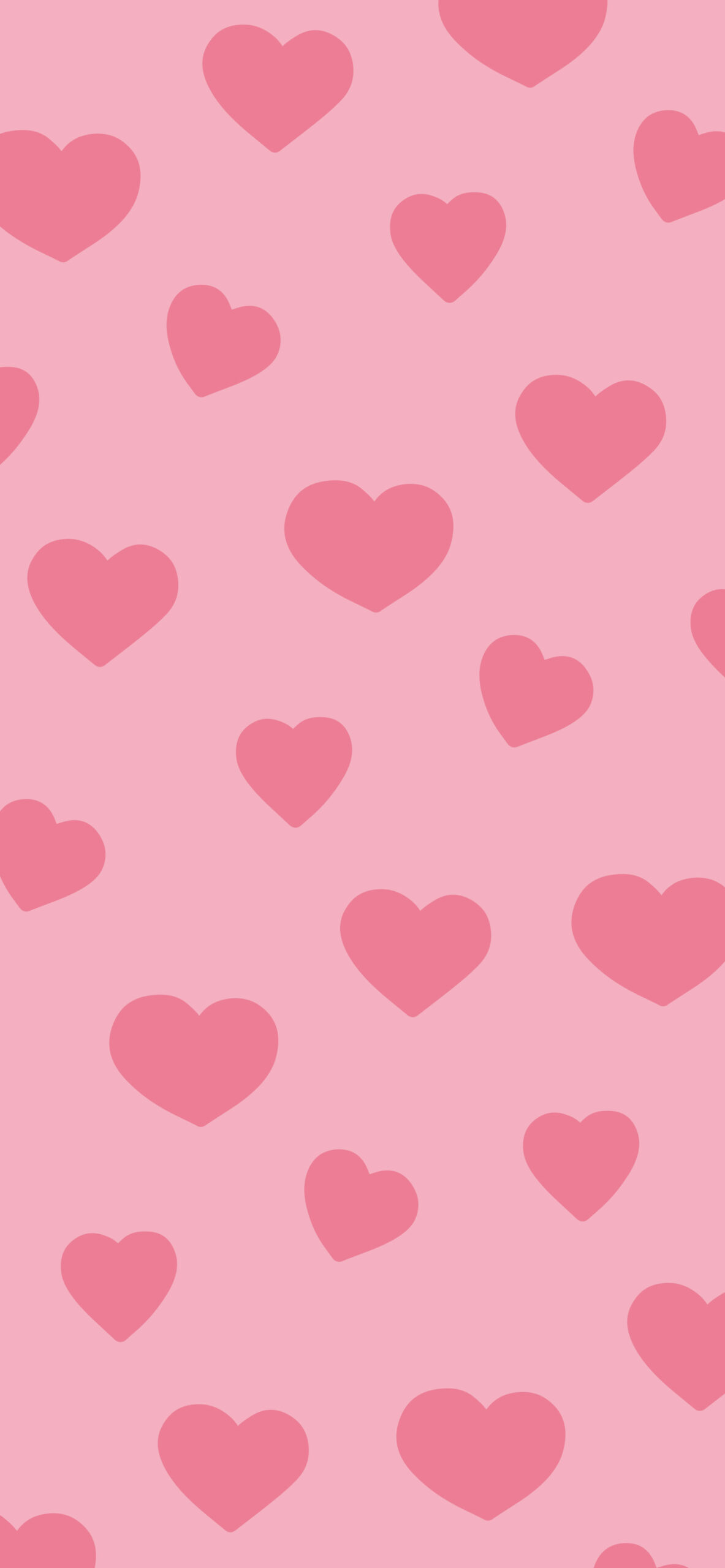 love hearts pattern pink background