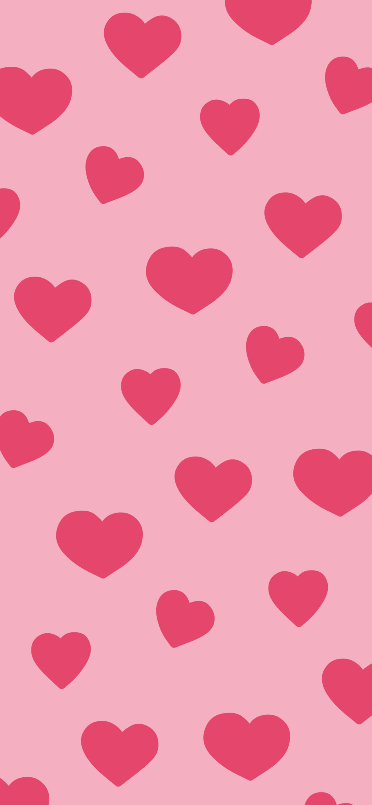 love hearts pattern pink wallpaper 2