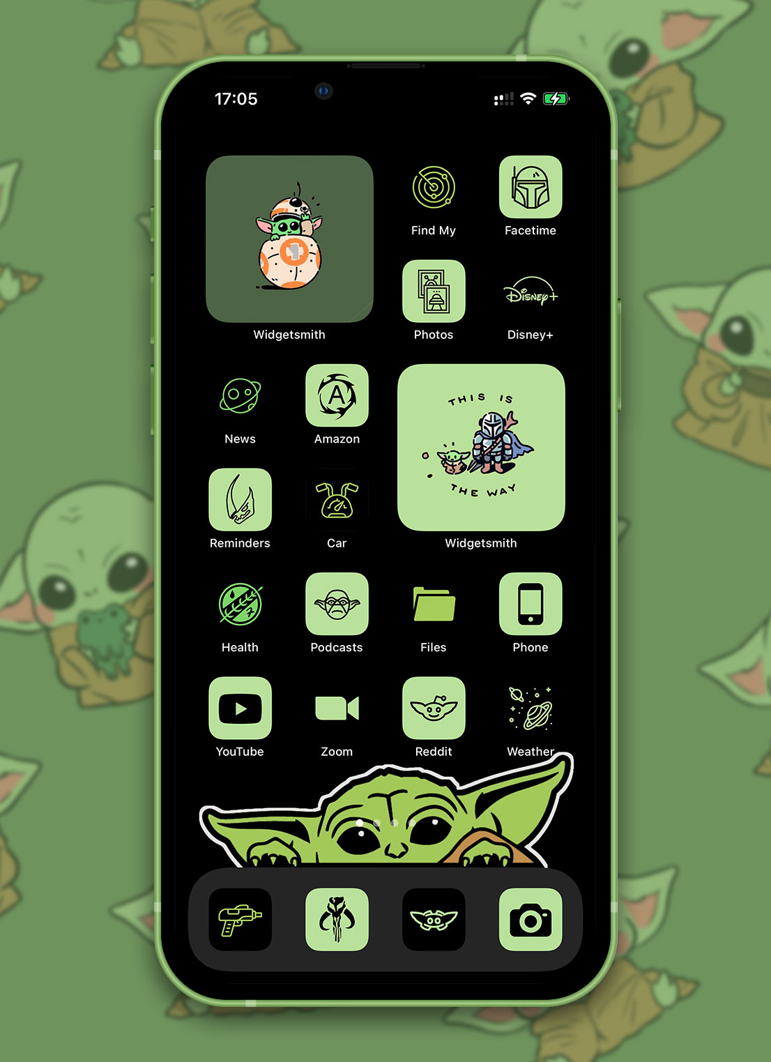 mandalorian baby yoda app icons pack preview 4