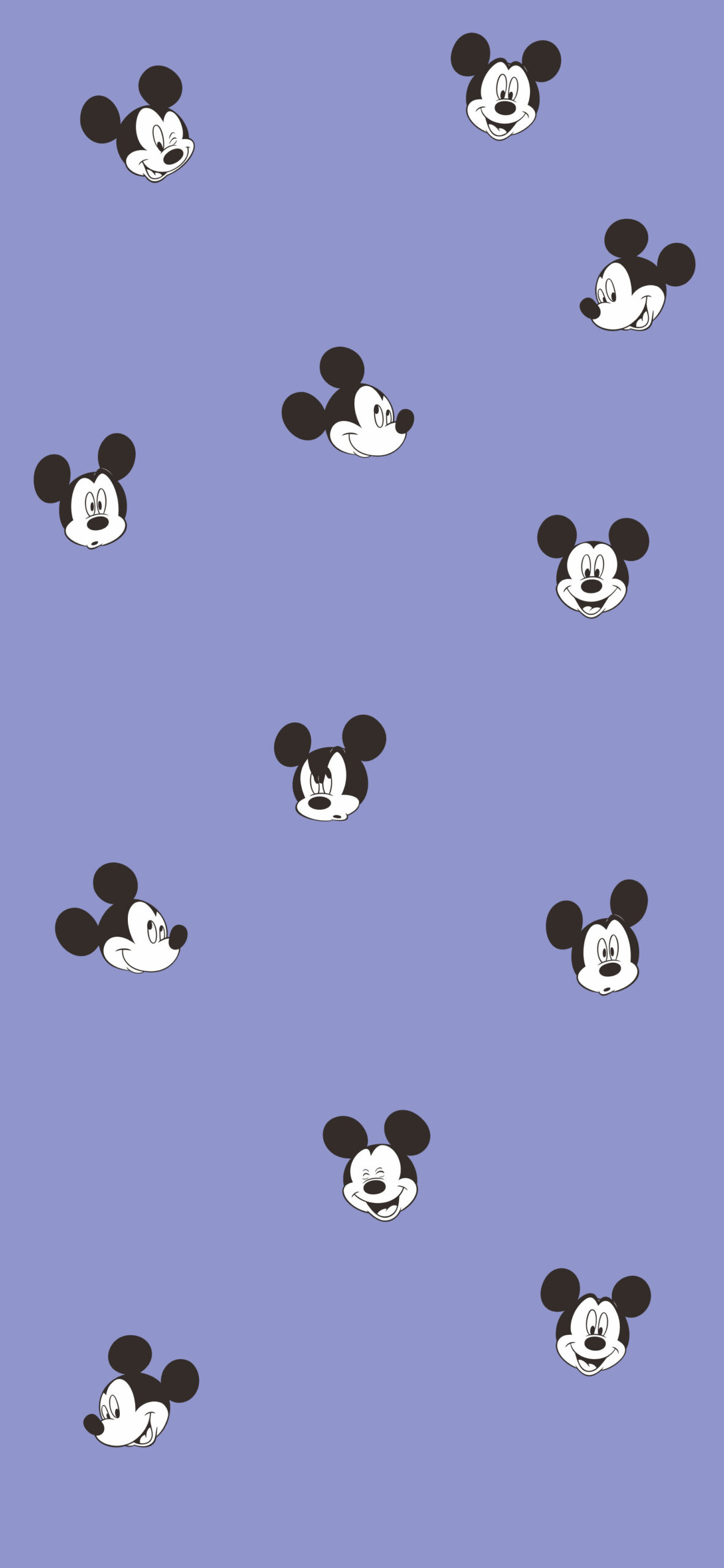 mickey mouse stars pattern purple wallpaper 2