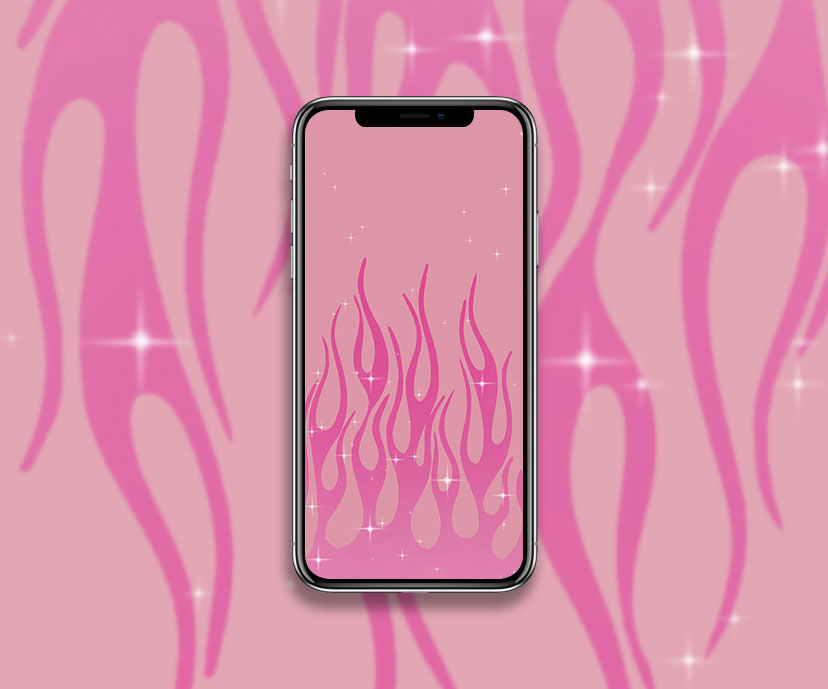 pink flame wallpapers collection