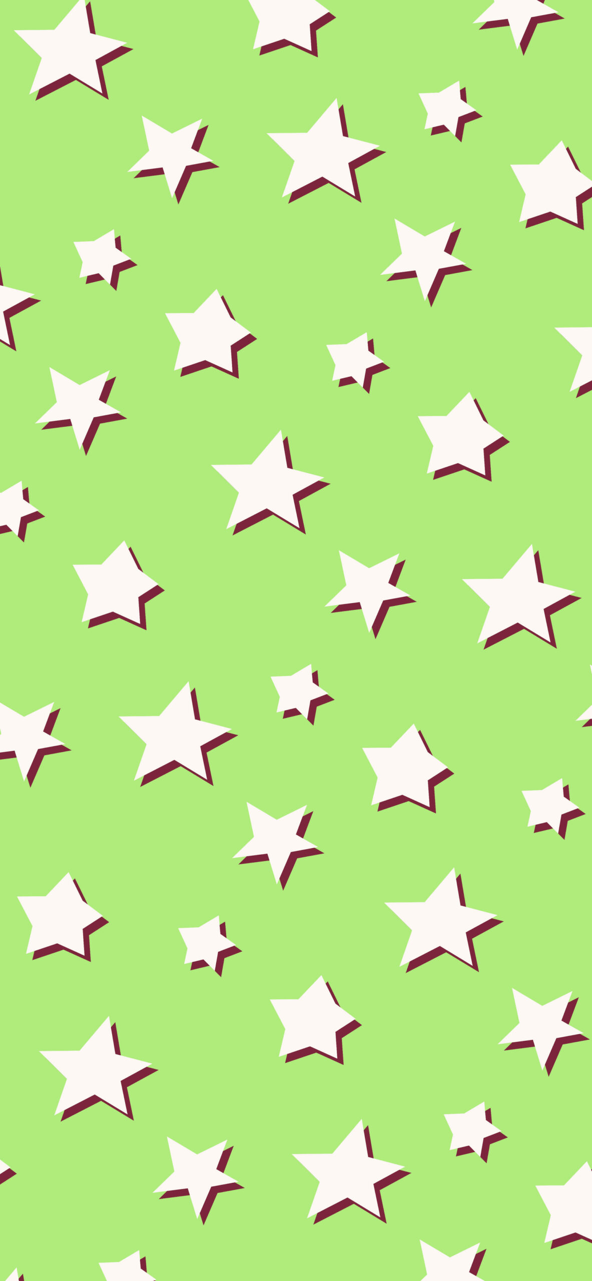 stars pattern green wallpaper