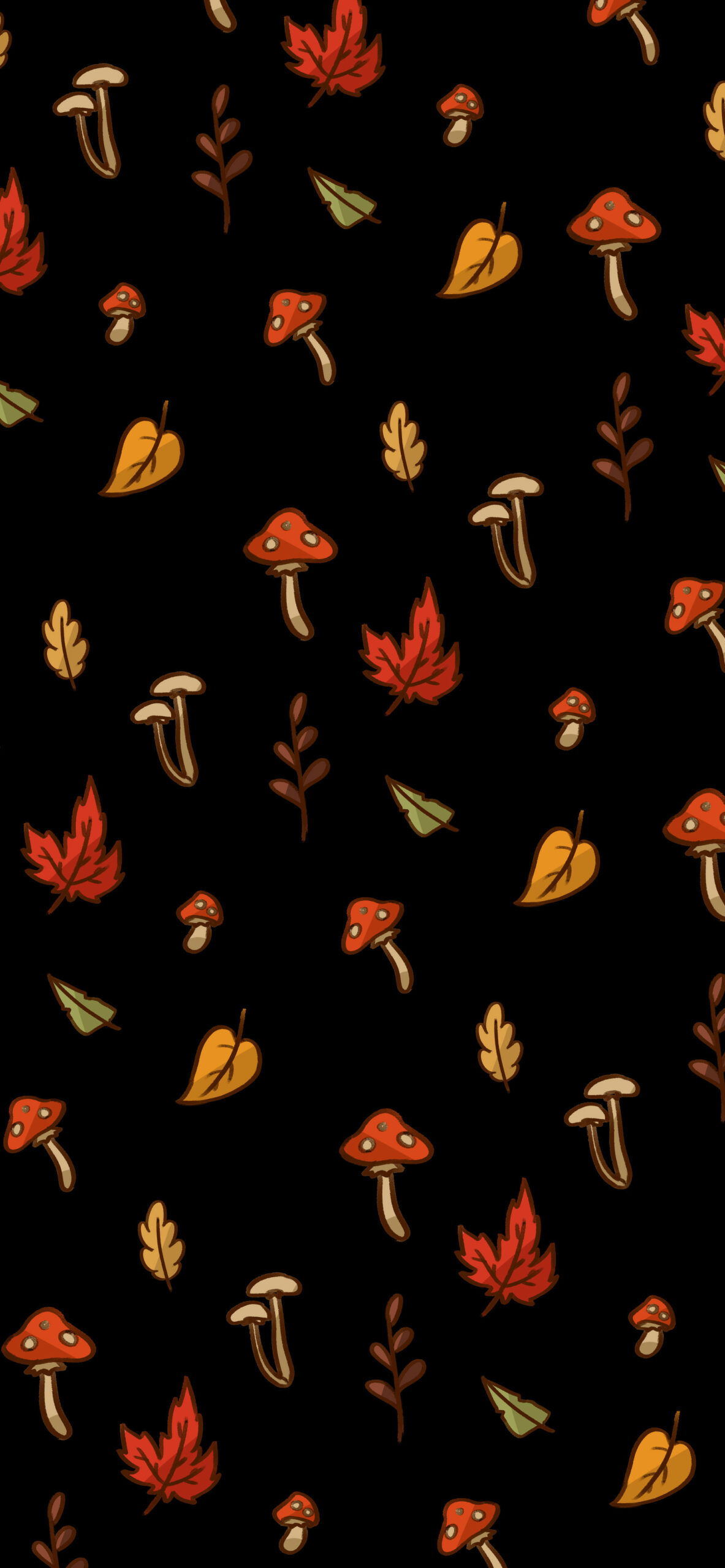 witchy fall black wallpaper 2