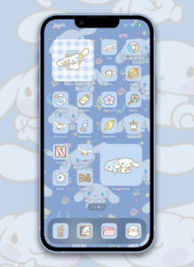 Cinnamoroll App Icons iOS - Light Blue Sanrio App Icons for iPhone