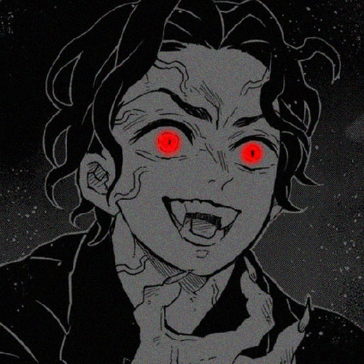 dark anime glowing eyes pfp 13