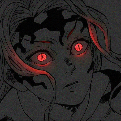 dark anime glowing eyes pfp 28