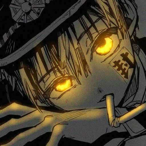 dark anime glowing eyes pfp 29