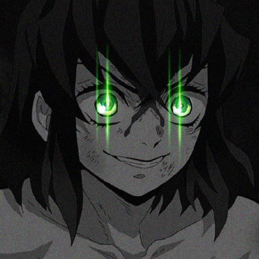 dark anime glowing eyes pfp 4