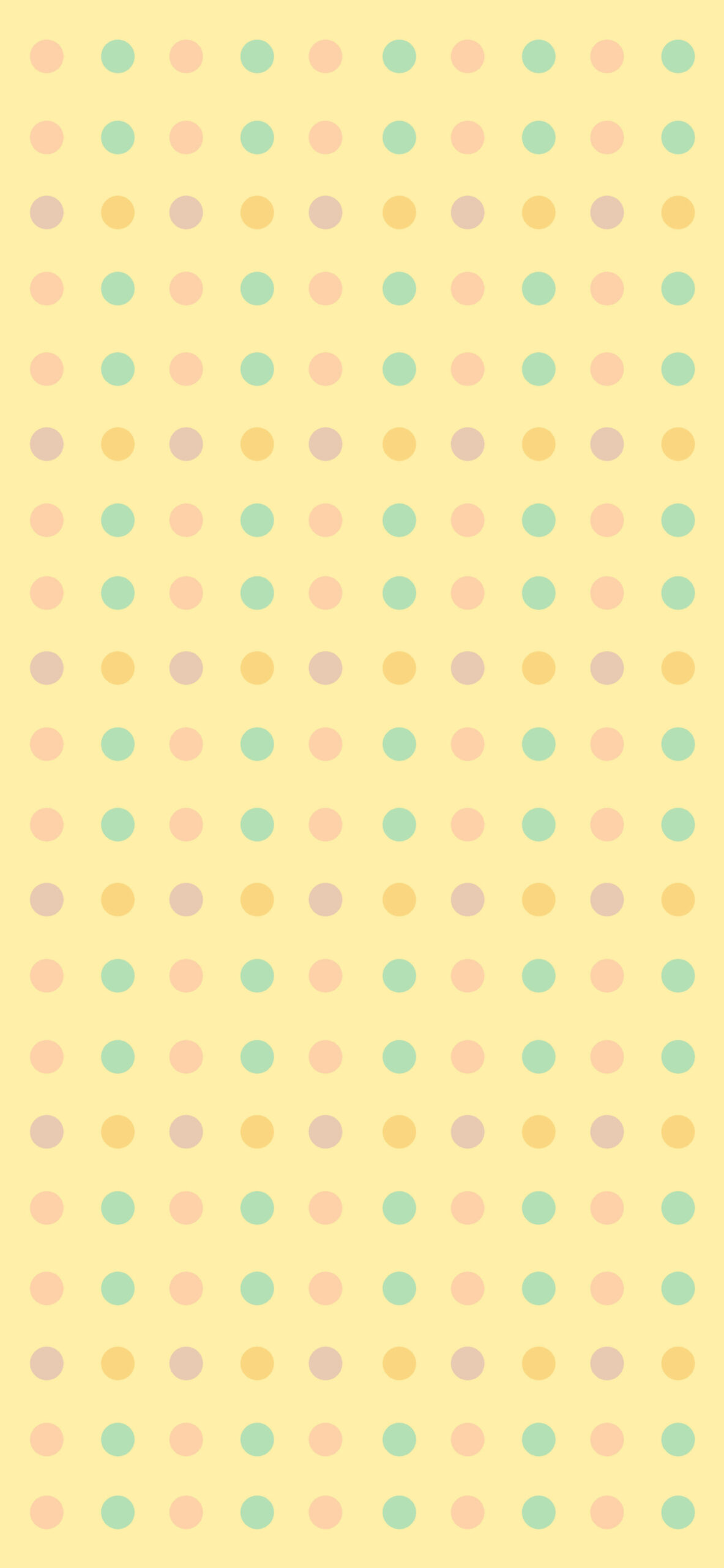 Dot Pattern Pastel Wallpapers - Polka Dot Yellow Wallpaper iPhone