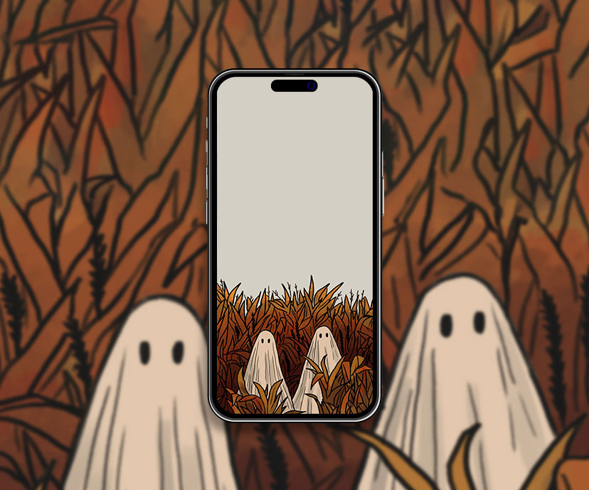 Fall Ghost Wallpapers - Aesthetic Halloween Wallpapers for iPhone