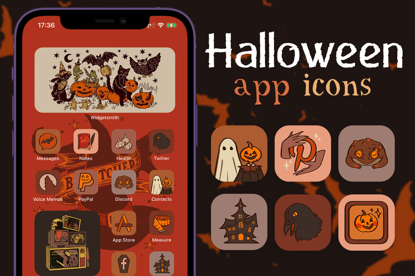 Paquete de iconos de aplicaciones de Halloween
