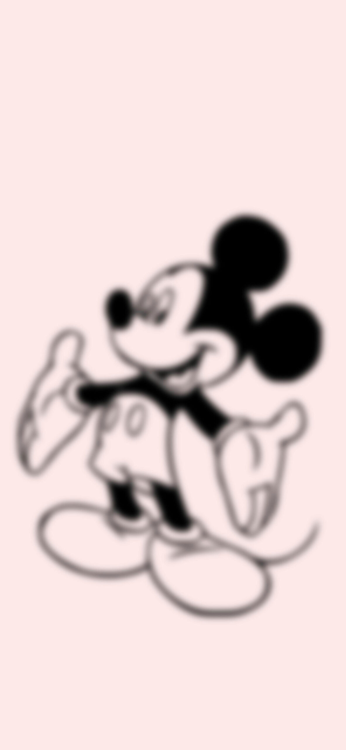 mickey mouse light pink blur wallpaper